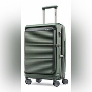 Samsonite Paraluxe Carry On Olive Green Hardside Spinner Suitcase